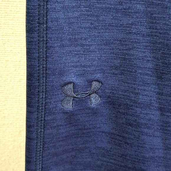 Under Armour Storm Men's Loose Fit Cold Gear Heathered Dark Blue Sweatpants Sz S - Picture 2 of 12